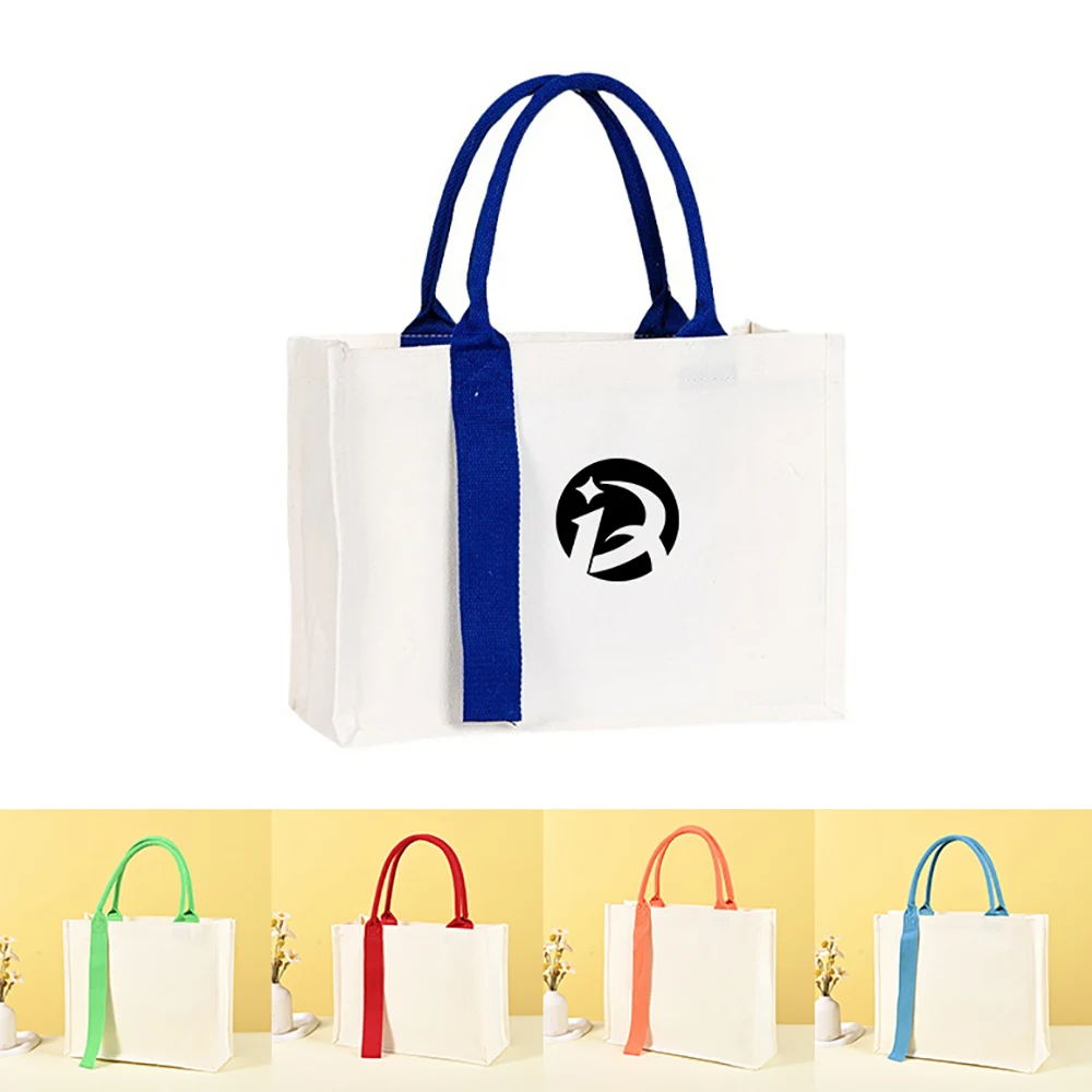 Handheld Canvas Tote Bag, custom tote bag with logo imprint 1