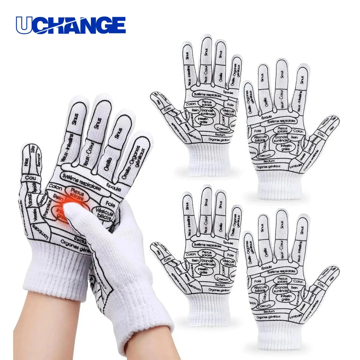 Reflexology Glove Pair for Massage 1