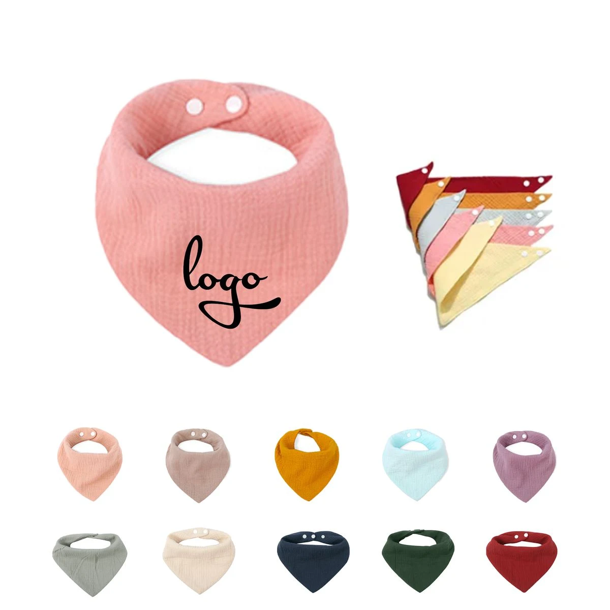 Pure Cotton Baby Drool Bib 1