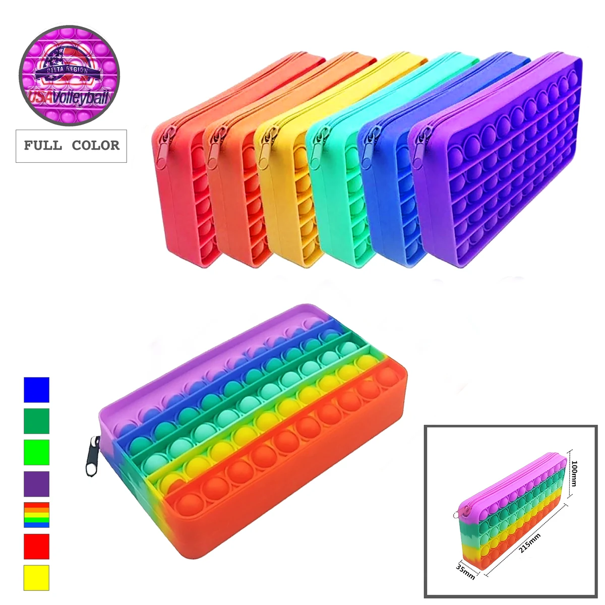 Pop-It Pencil Case Holder - Full-Color Printed 1