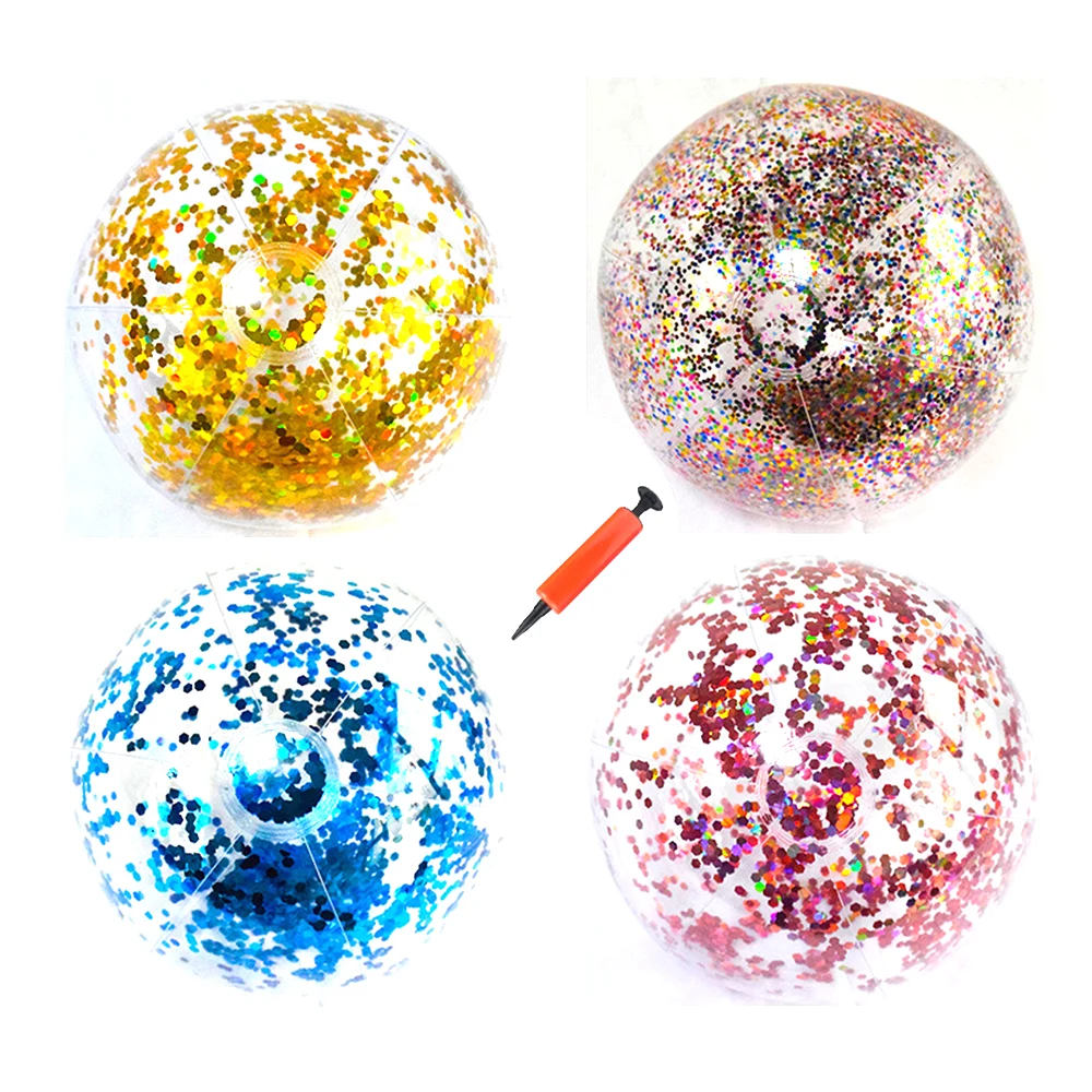Inflatable Glittery Beach Ball 1