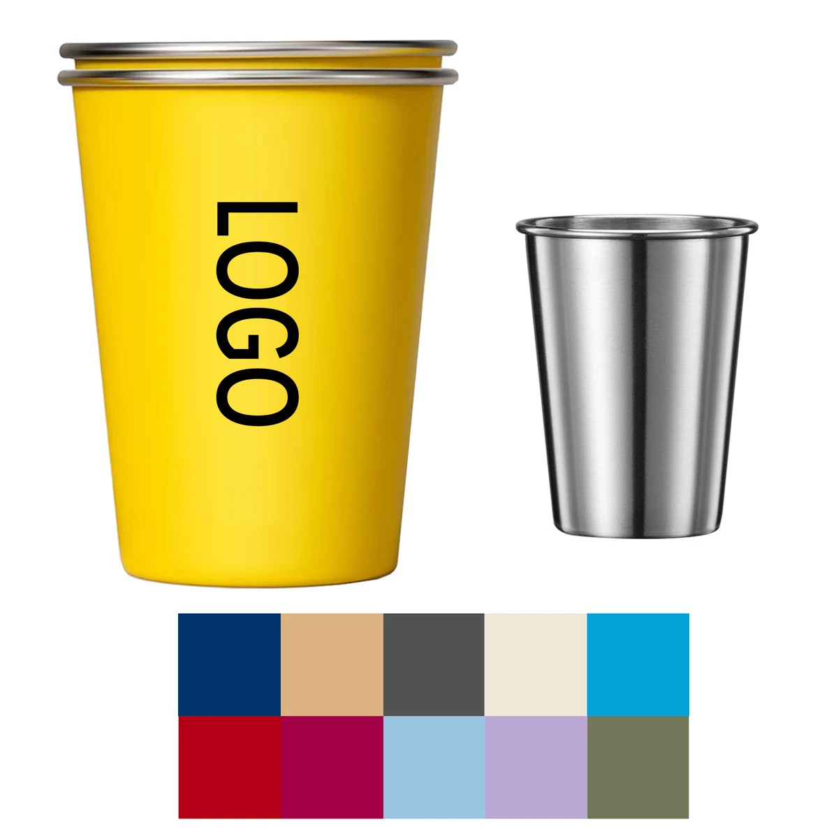 Lightweight Stainless Steel Cup Pint 1