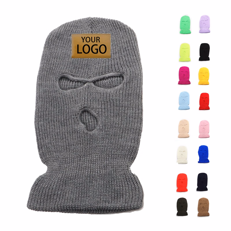 Winter Hole Knitted Full Face Cover Balaclava