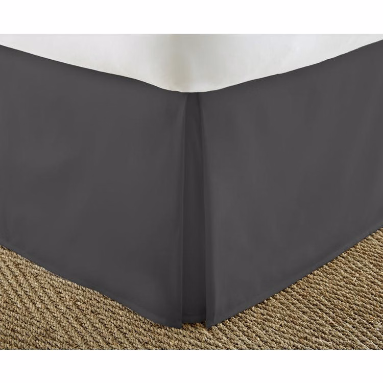 Premium Bed Skirts - Black Twin XL Pleated