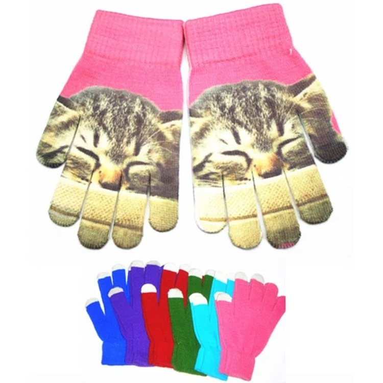Pantone Matched Touch Screen Gloves With Full Color Imprint 1