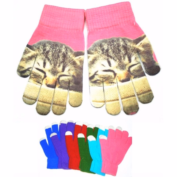 Pantone Matched Touch Screen Gloves With Full Color Imprint