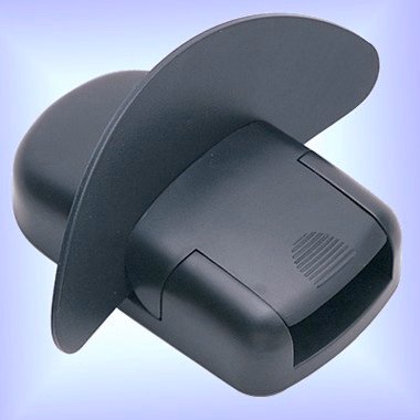 BLACK PLASTIC PAPER STAND