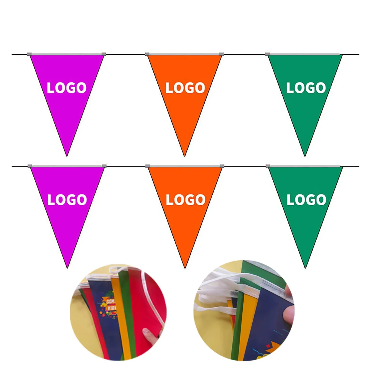 PVC Triangular Pennant String 1