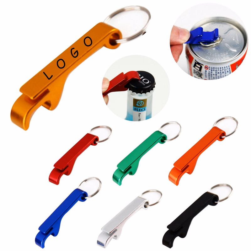 Aluminum Alloy Colorful Keychain Bottle Opener