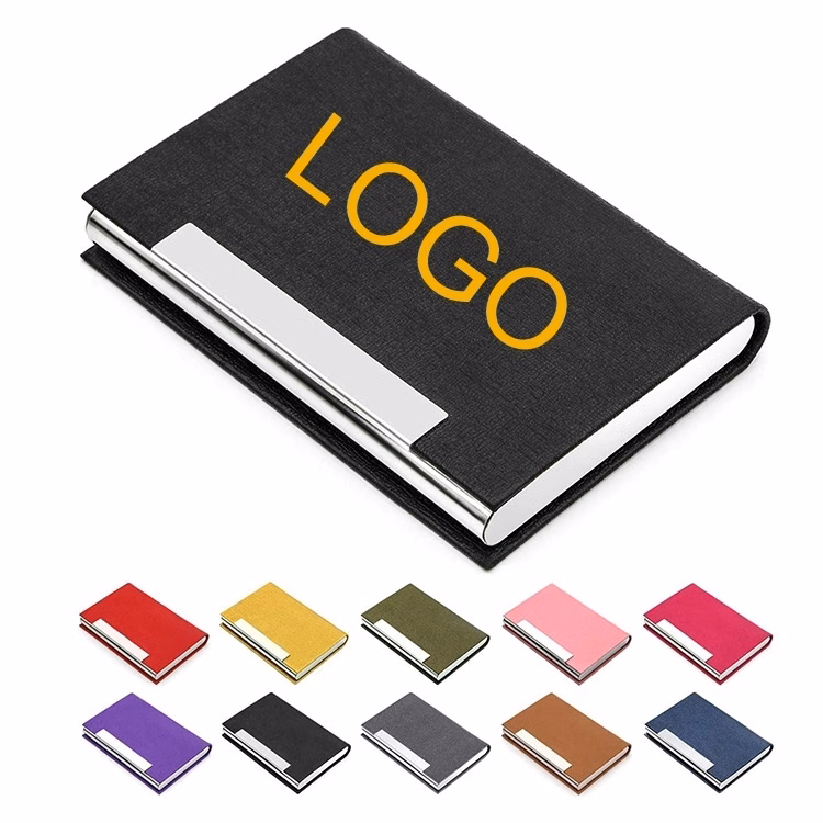 PU Leather & Metal Card Case