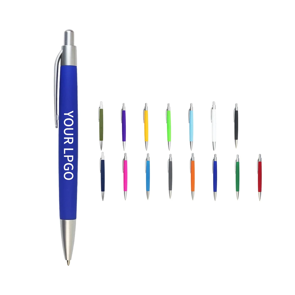 Ballpoint Pen ABS Curvy Barrel Plastic 1