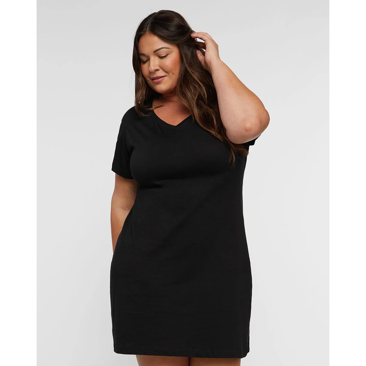 Women's Fine Jersey V-Neck Coverup - 3522 1