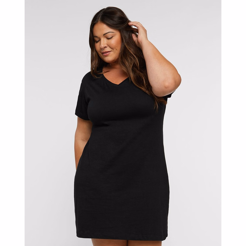 Women's Fine Jersey V-Neck Coverup - 3522