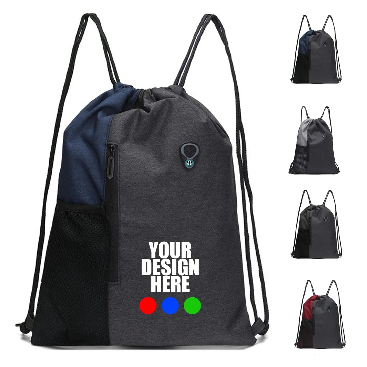 Oxford Cloth Sports Drawstring Backpack 1