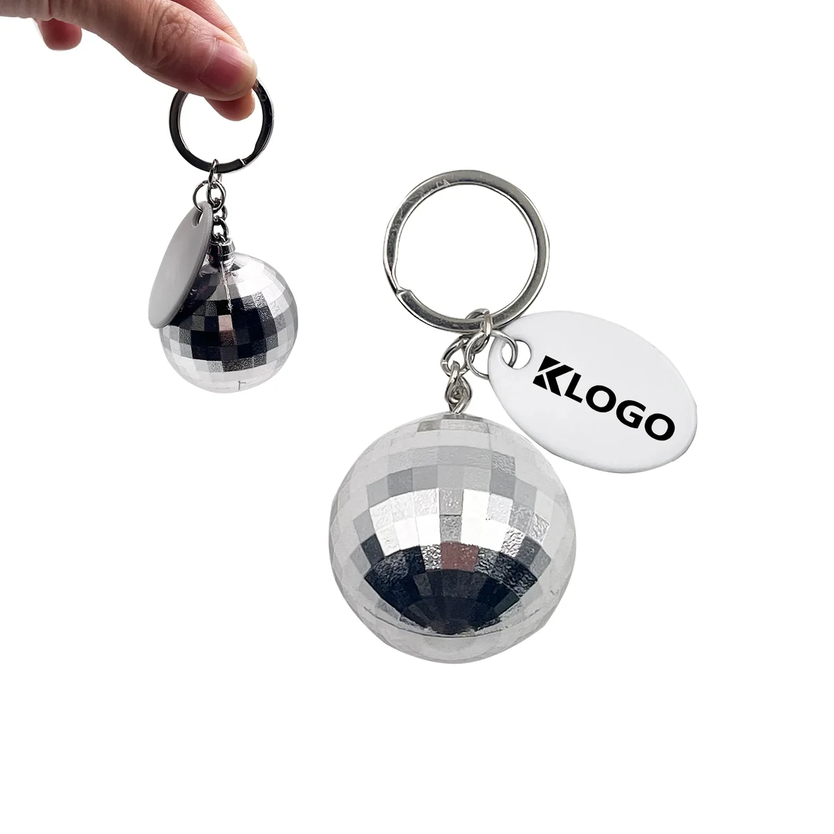 Disco Ball Keychain With Tag 1