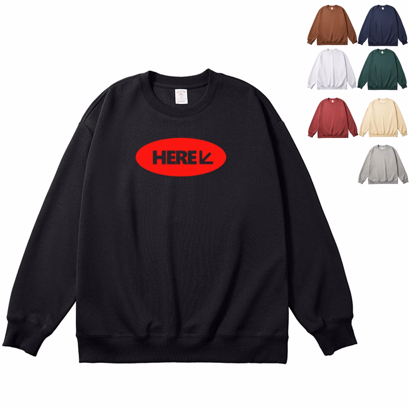 Classic Crewneck Sweatshirt, Cotton Blend, MOQ 20