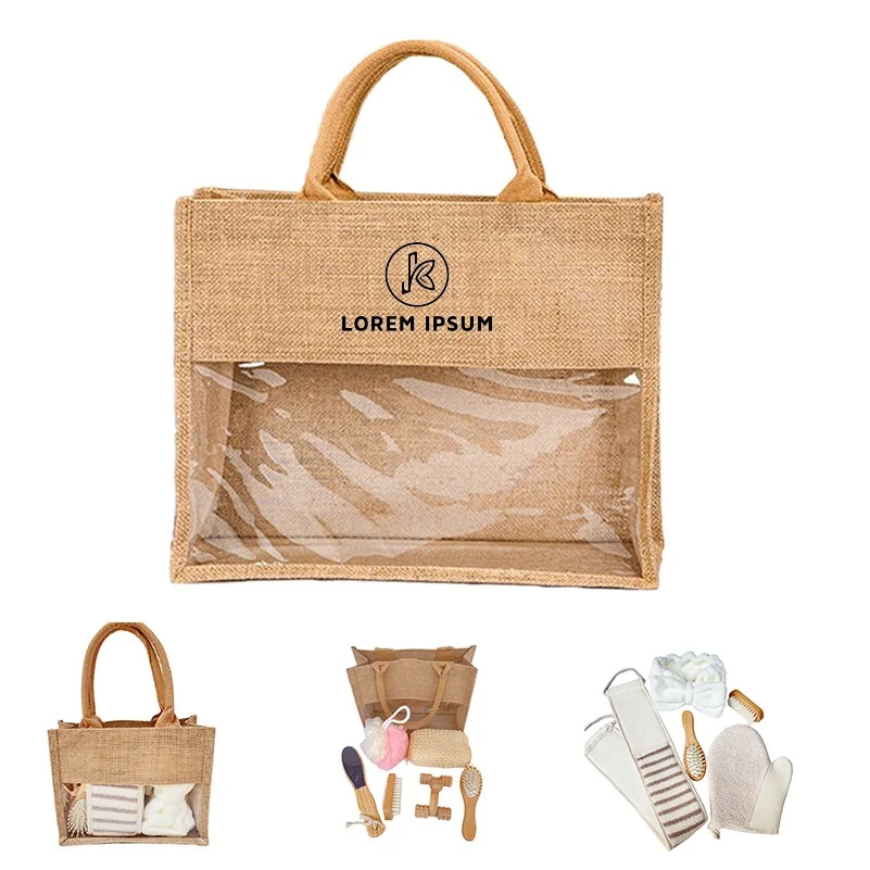 7-piece Travel Body Skincare Spa Gift Set Tote Bag 1