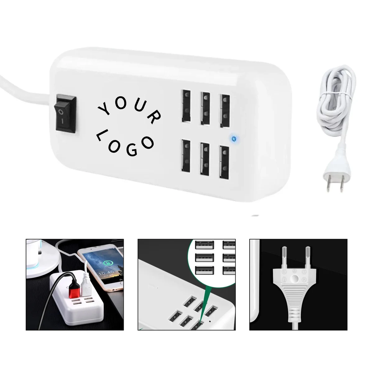 6 Ports USB Charger Hub Station 1
