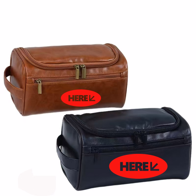 Water-Resistant Men's Grooming Pouch