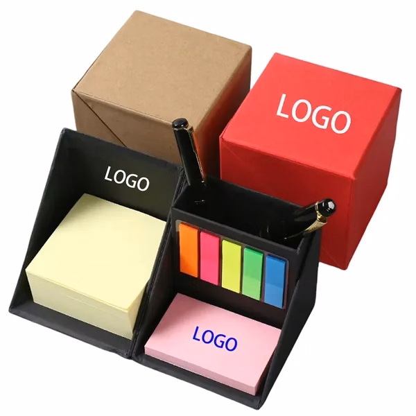 Collapsible Paper Cubes Sticky Notes Box With Holder