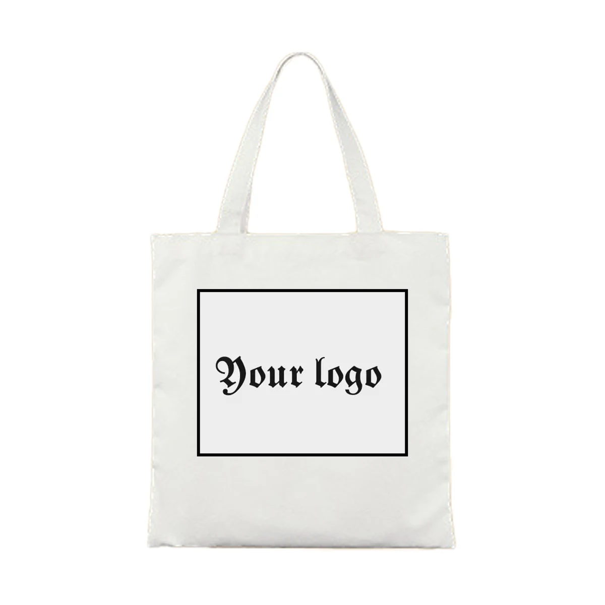 Canvas Blank Tote Bag, custom tote bag with logo imprint 1