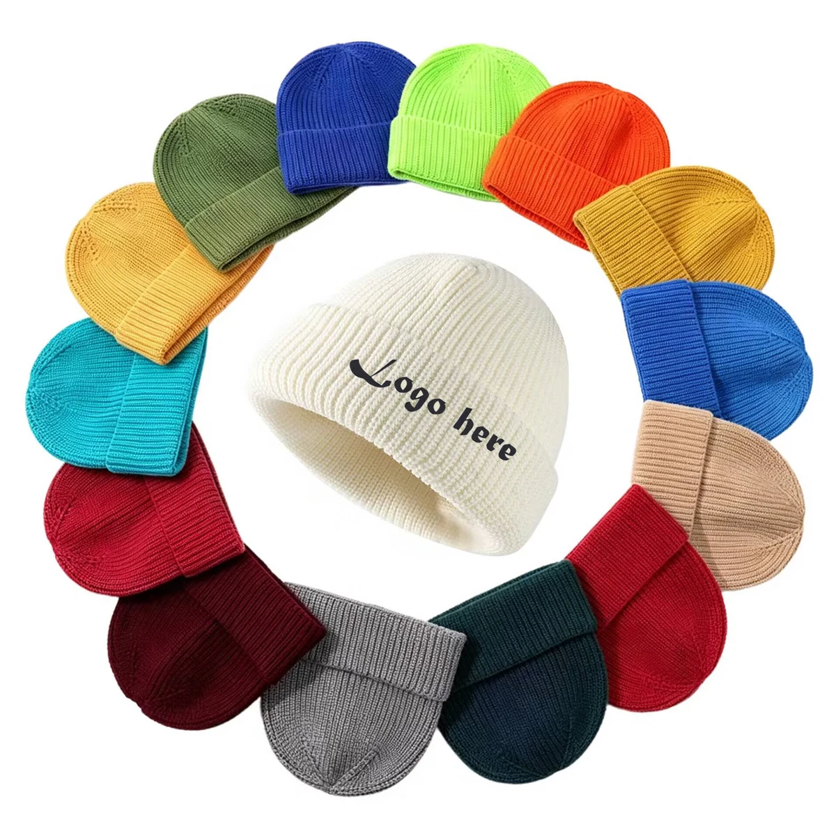 Ribbed Cuffed Warm Beanie For Daily Outdoor Wear 1