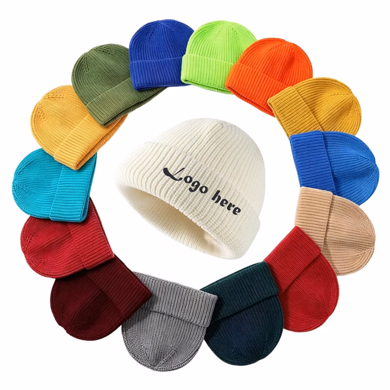 Ribbed Cuffed Warm Beanie For Daily Outdoor Wear
