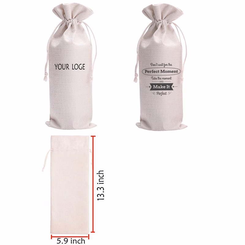 Wine Tote Bag MOQ 100PCS