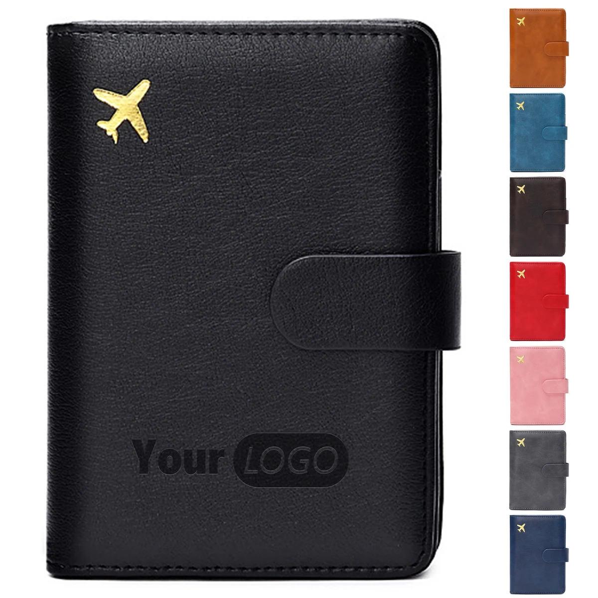 Pu Travel Anti-Theft Passport Brush Bag 1