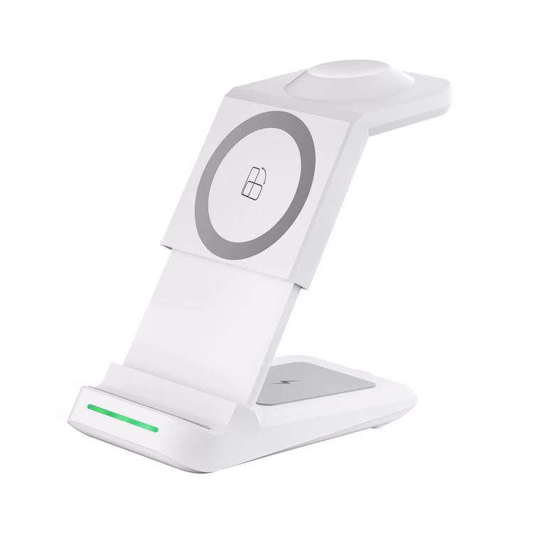 Magnetic 3-in-1 Charging Stands - White