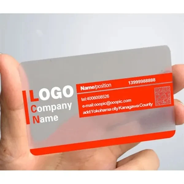 Custom 3.54" Waterproof PVC Business Cards Full-Color UV Print — Professional Branding 1