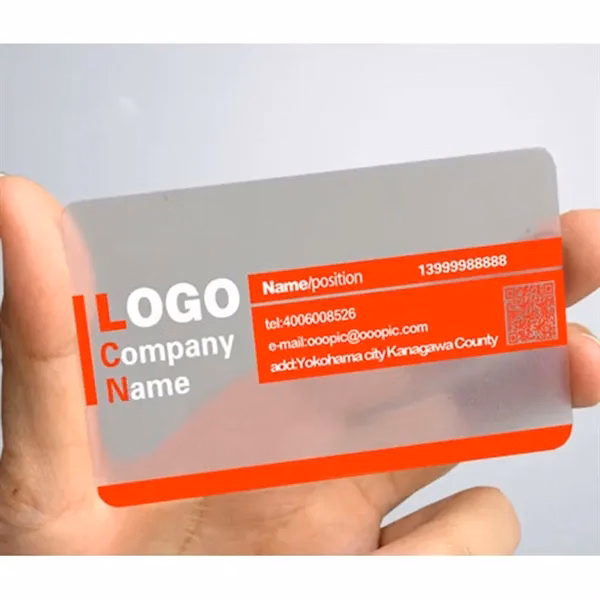 Custom 3.54" Waterproof PVC Business Cards Full-Color UV Print — Professional Branding