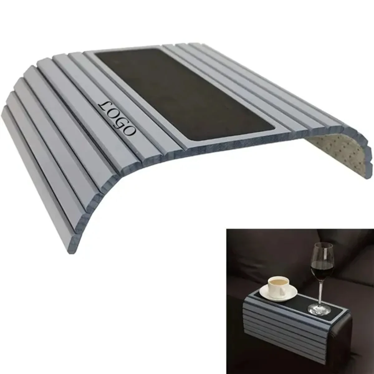 Sofa Arm Bamboo Tray Table
1