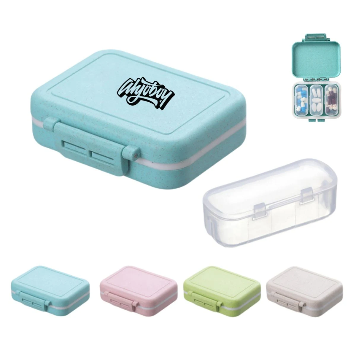 Daily Pill Case with 3 Removable Compartments 1