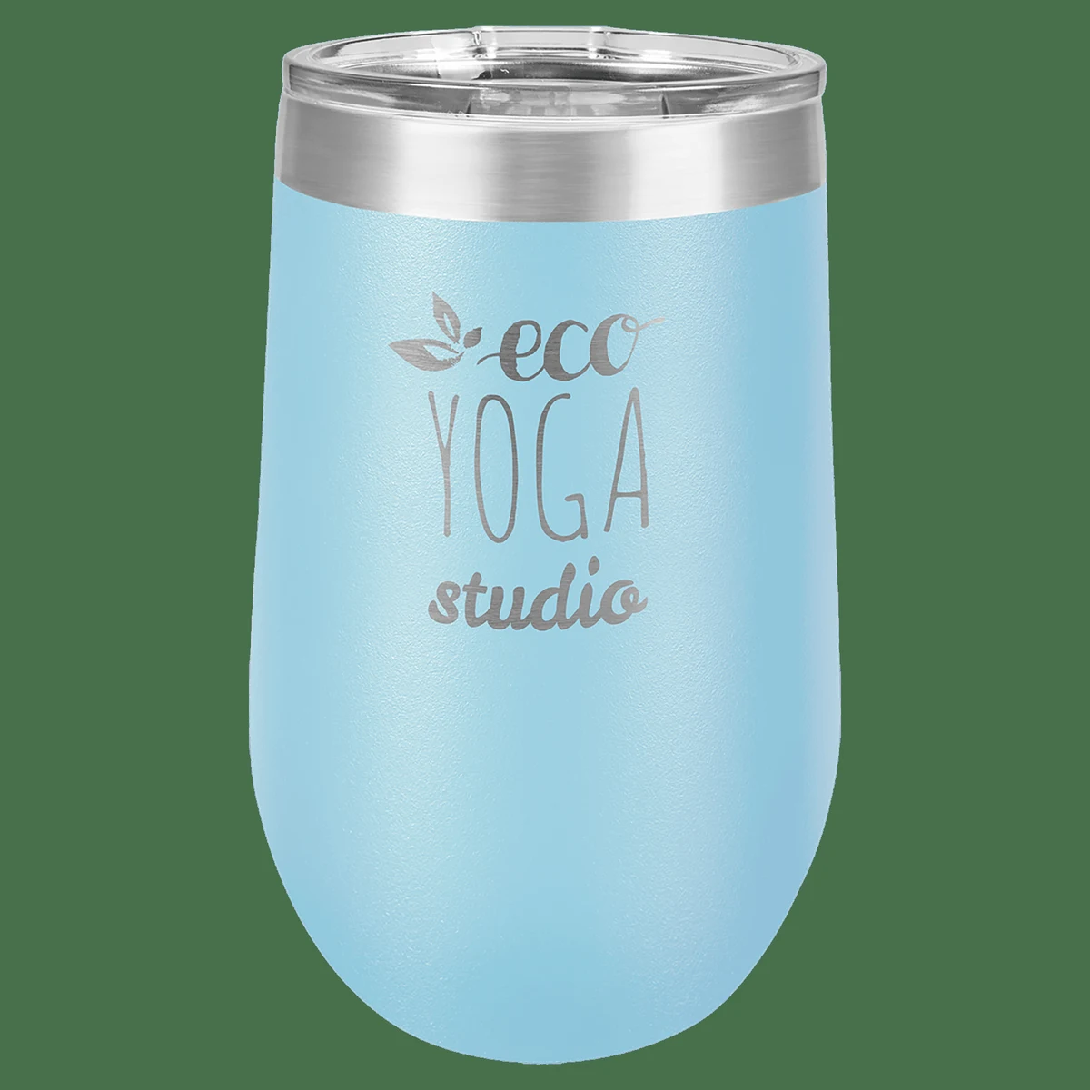 Polar Camel 16 oz. Light Blue Vacuum Insulated Stemless Tumbler with Lid 1