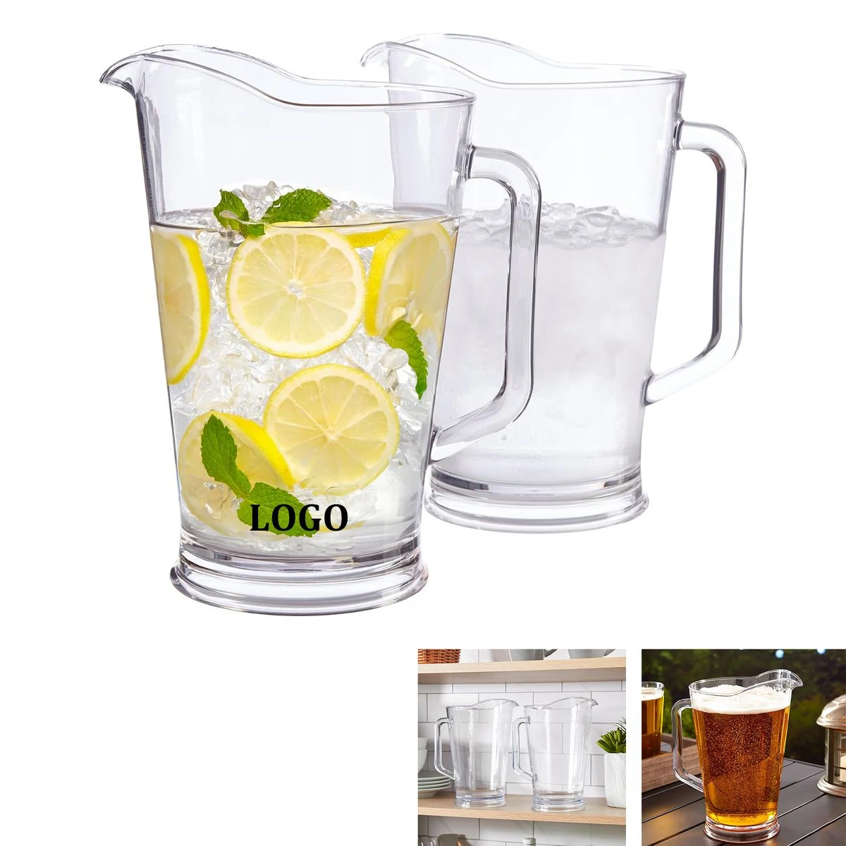 Reusable Bistro Clear Pitcher 1