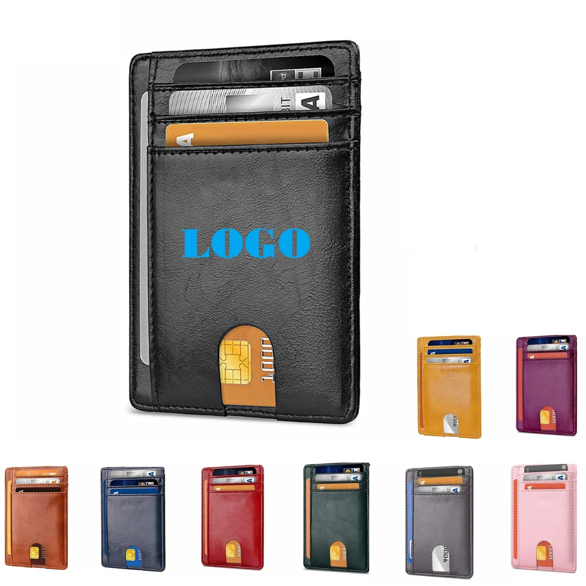 RFID Leather Credit Card Case 1