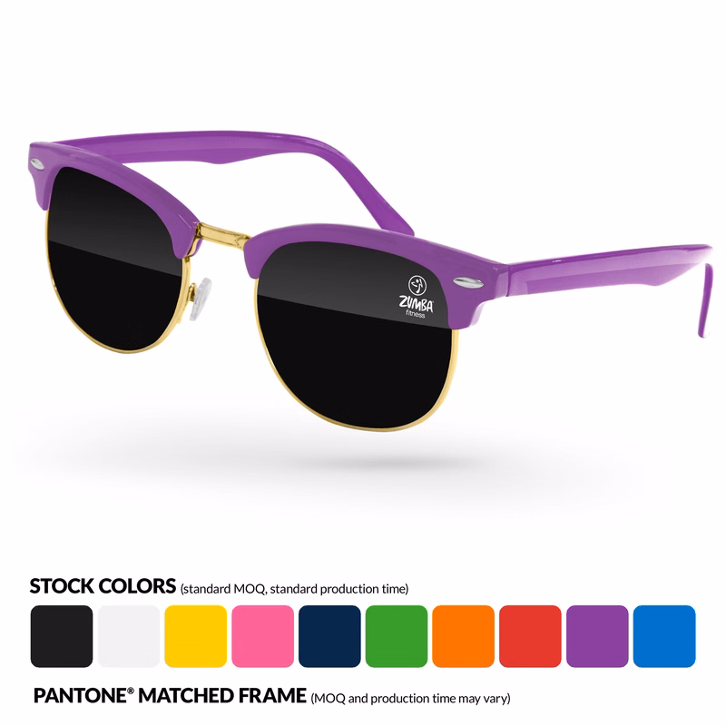 Metal Club Promotional Sunglasses w/ Lens Imprint