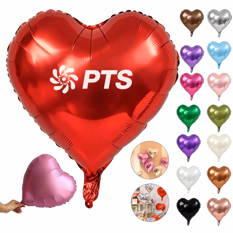 18" Heart-shaped Mylar Balloon
