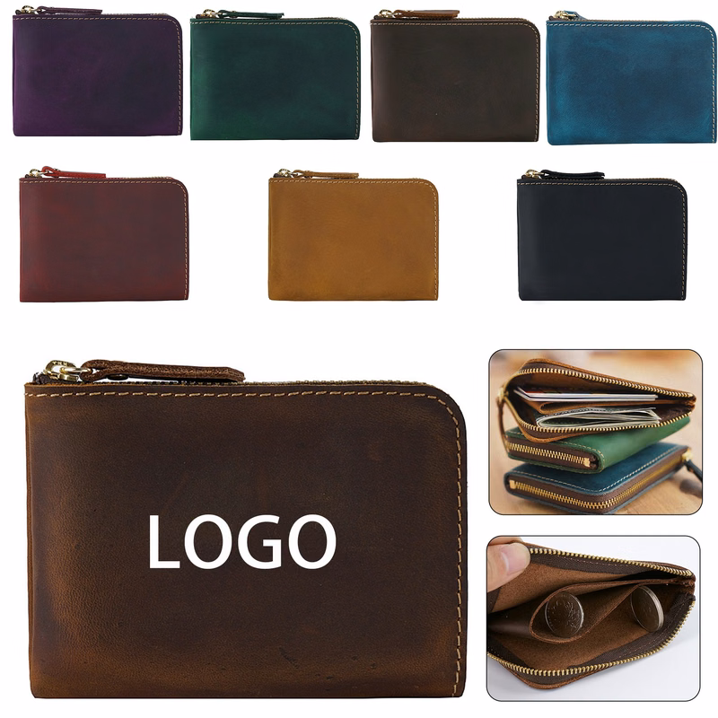Simple Zipper Card Wallet