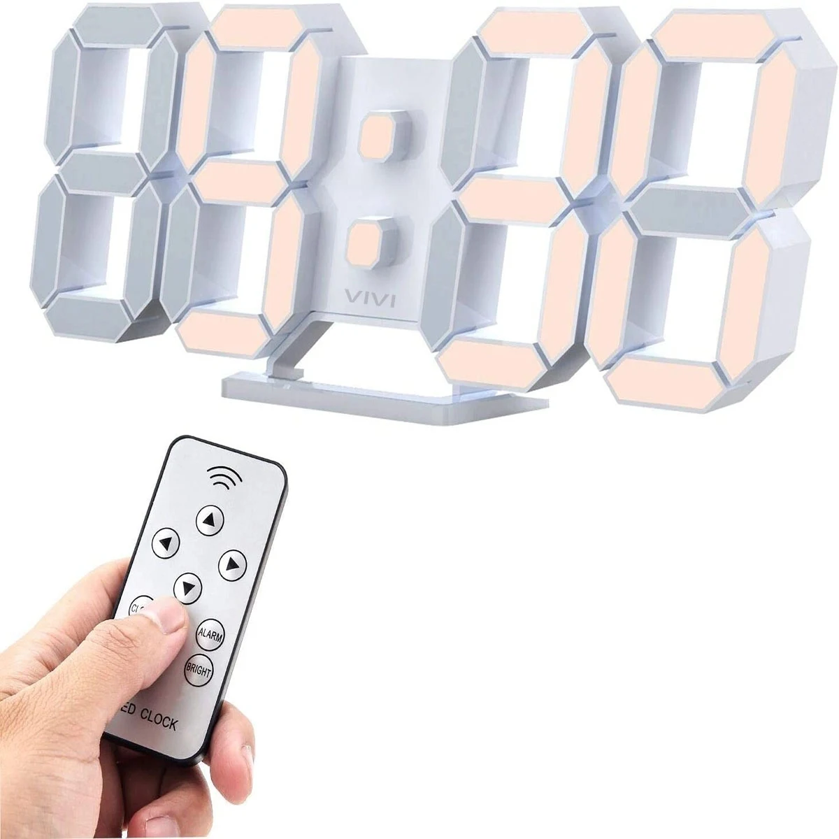 3D Led Wall Desk Clock Alarm 1