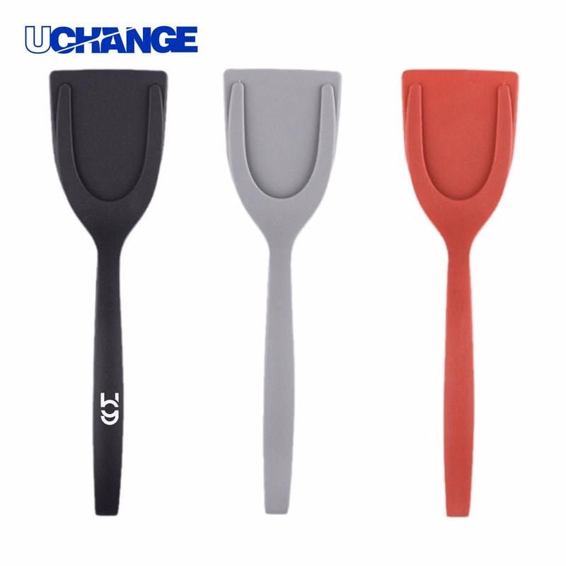 2-in-1 Grip and Flip Spatula Tongs for Kitchen Use