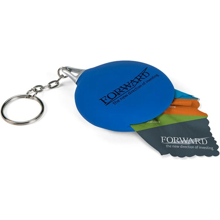 Ultra Opper Fiber Cloth w/Big Mouth Key Chain - Full Color - Rush Production 1