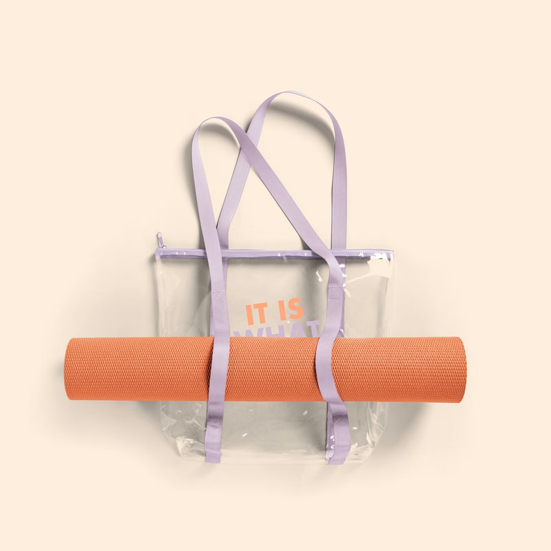 TWINKLES EVEN MORE YOGA TOTE - CLEAR VINYL