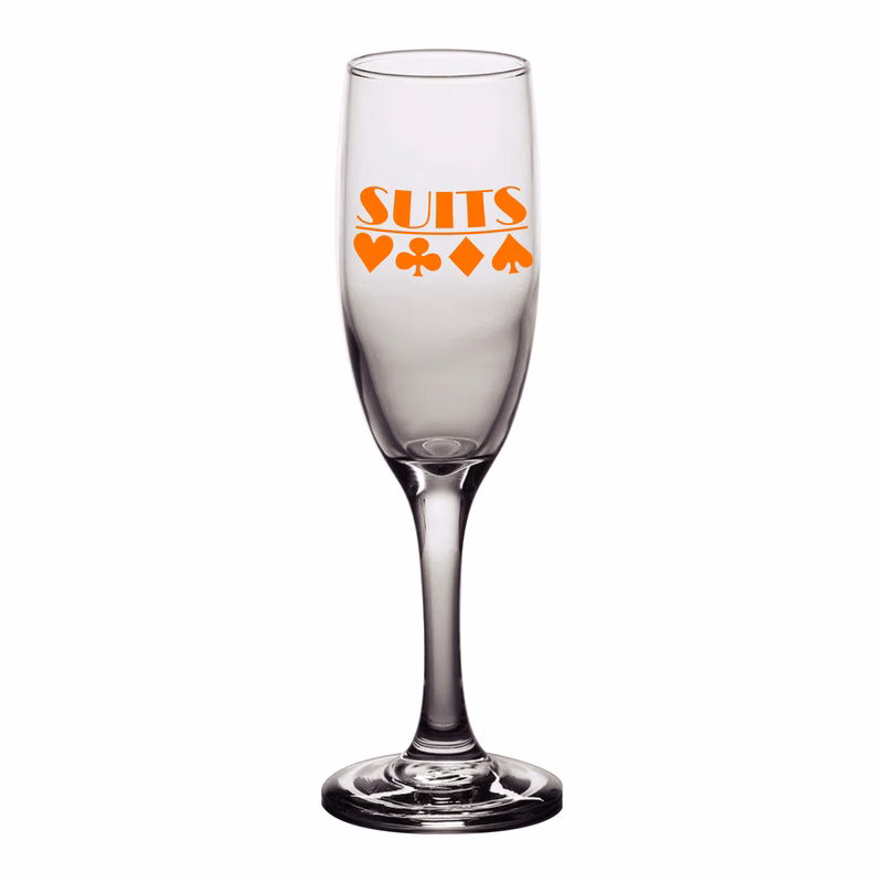 6 oz. Acopa Customizable Tall Flute Glass