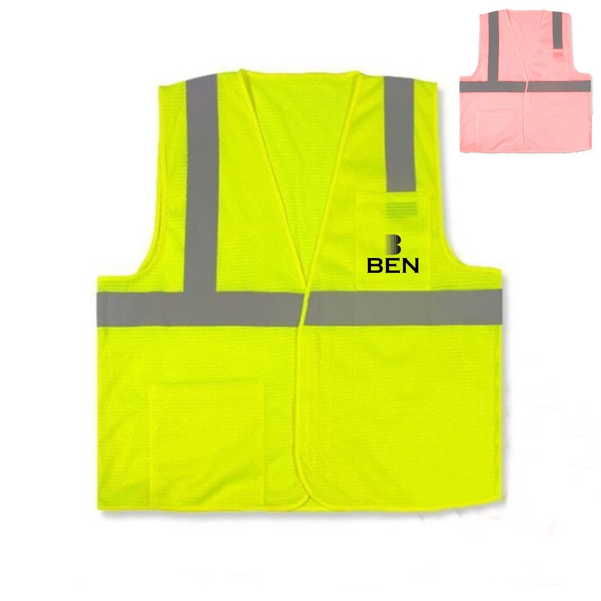 Fluorescent reflective vest 1