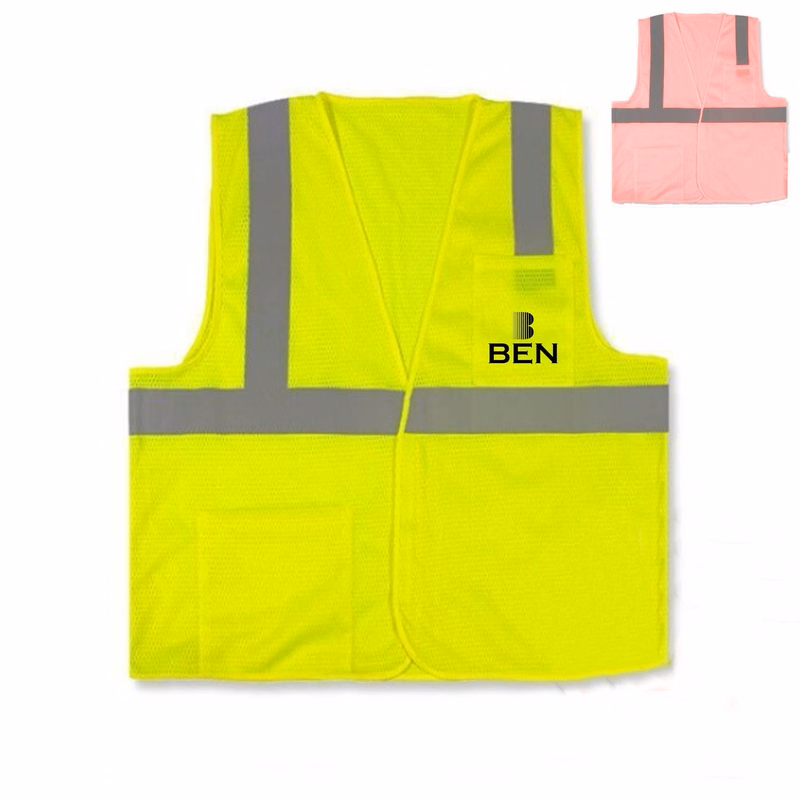 Fluorescent reflective vest