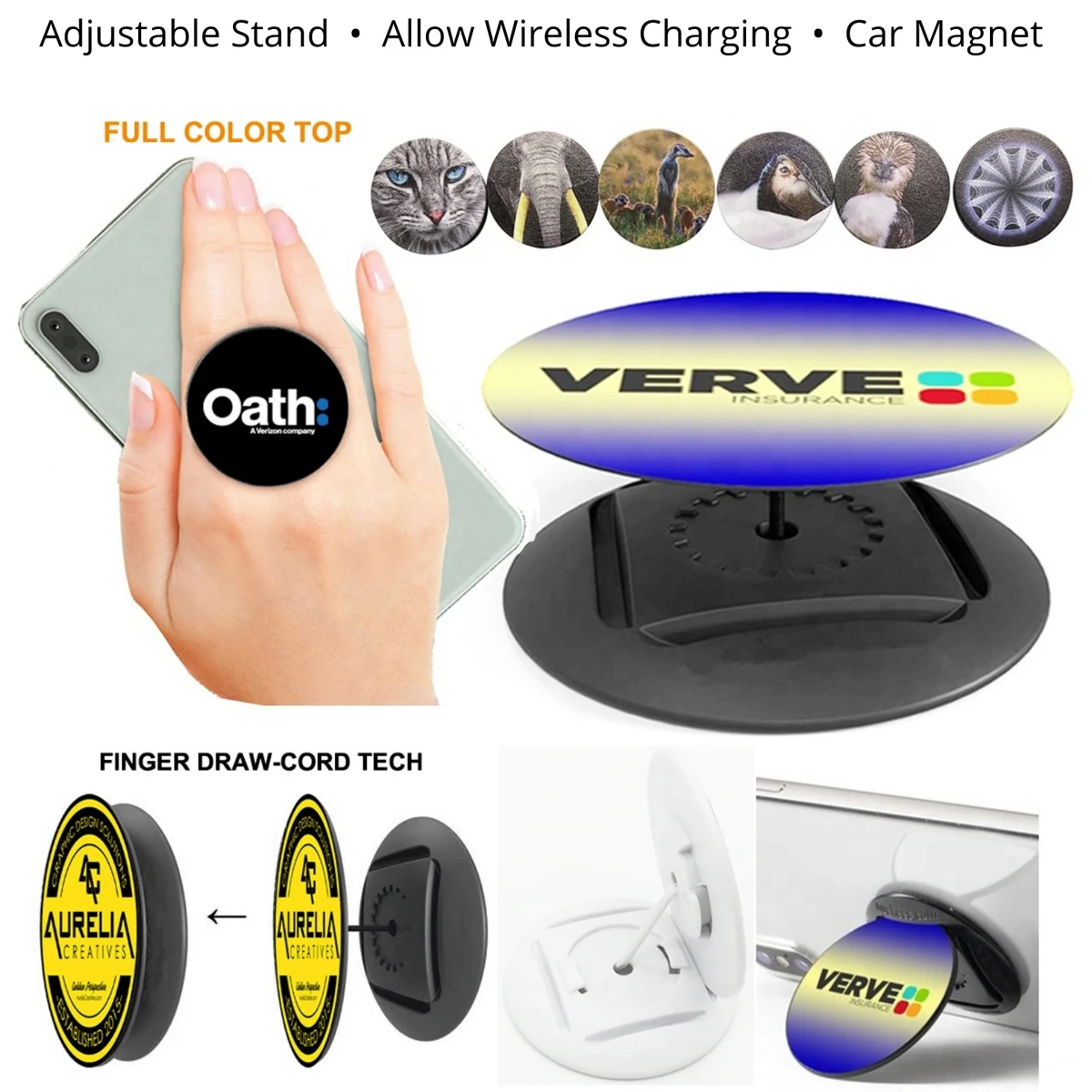 Finger Hug Phone Stand And Grip Holder 1