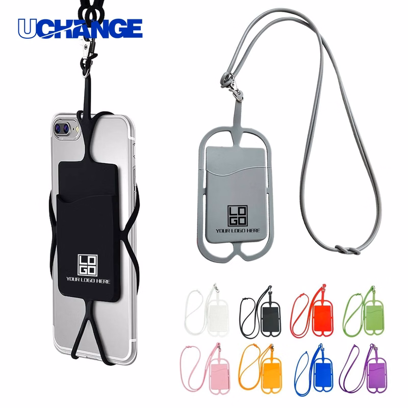Silicone Phone Lanyard Card Holder