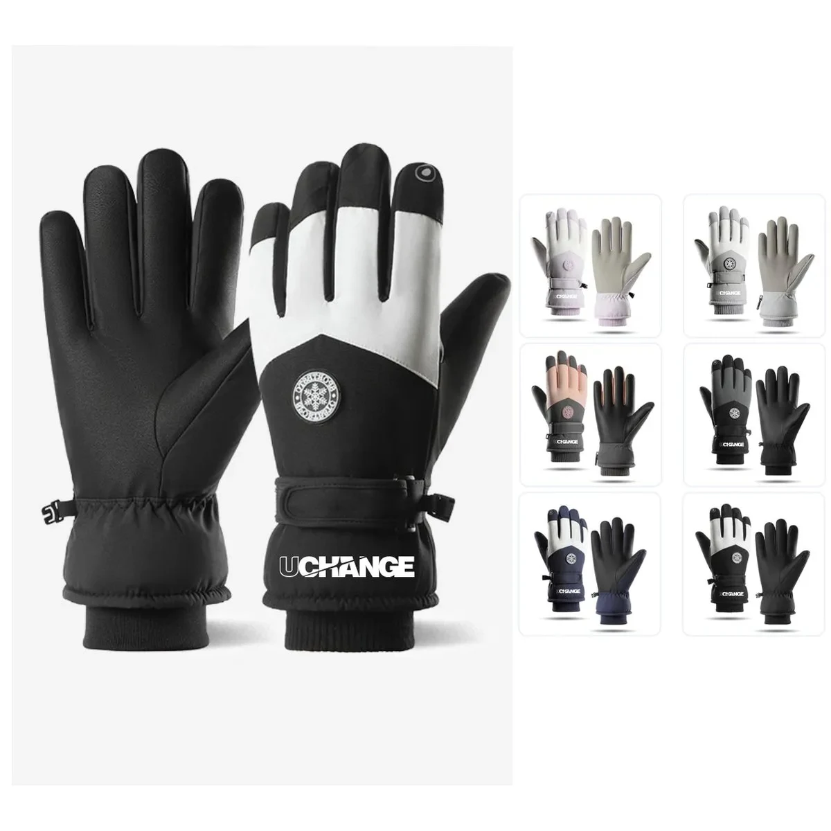 Insulated Water Resistant Touchscreen Ski Gloves 1
